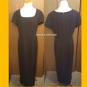 Worthington Long Black Formal Evening  Dress Size 10 Lined